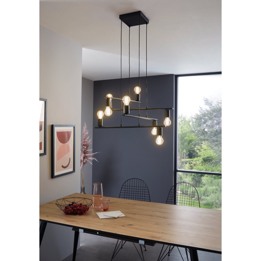 Eglo - Candelabro num fio 8xE27/40W/230V