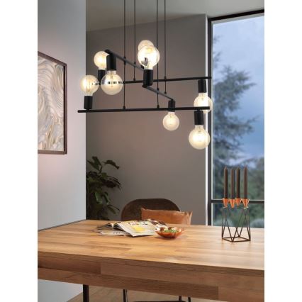 Eglo - Candelabro num fio 8xE27/40W/230V