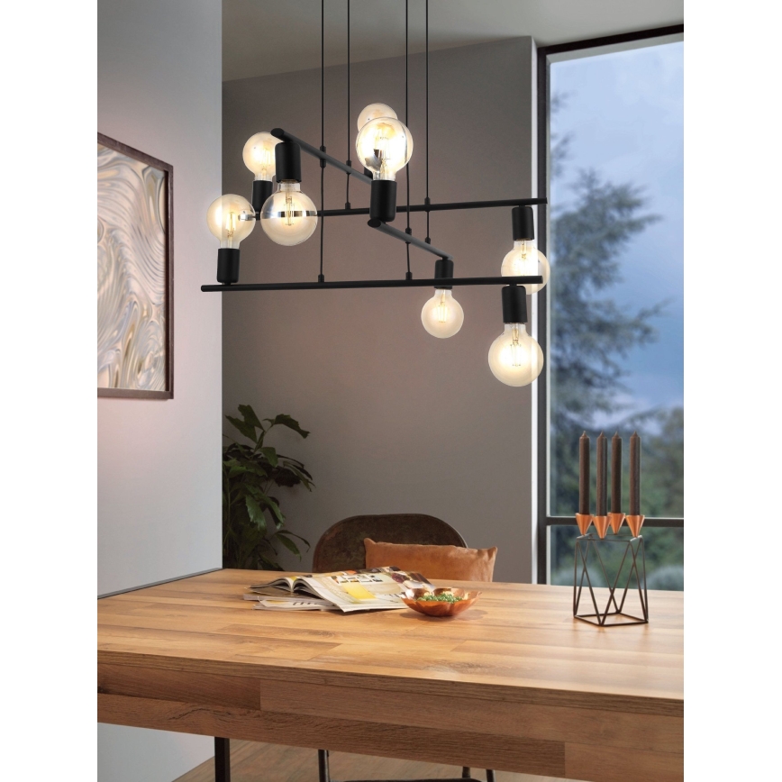 Eglo - Candelabro num fio 8xE27/40W/230V