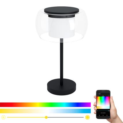Eglo - Candeeiro de mesa LED RGB com regulação BRIAGLIA-C LED/15W/230V