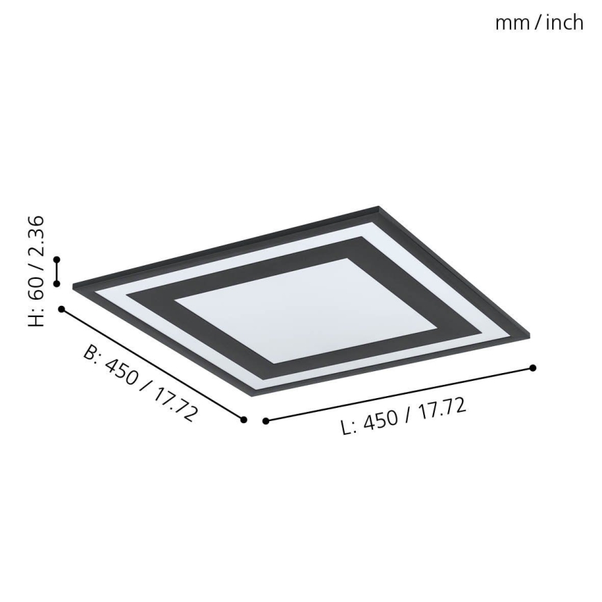 Eglo - Luz de teto LED LED/24W/230V