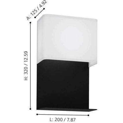 Eglo - Luz de parede LED LED/5,4W/230V