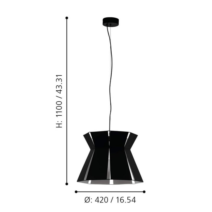 Eglo - Candelabro num fio 1xE27/40W/230V