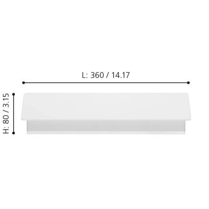 Eglo - Luz de parede LED LED/12W/230V