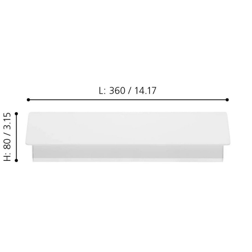 Eglo - Luz de parede LED LED/12W/230V