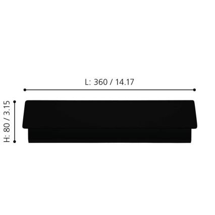 Eglo - Luz de parede LED LED/12W/230V