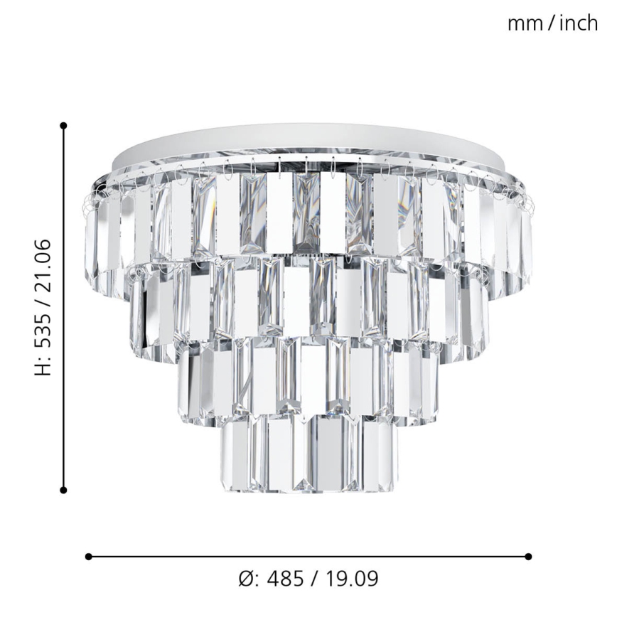 Eglo - Candelabro suspenso 7xE14/40W/230V