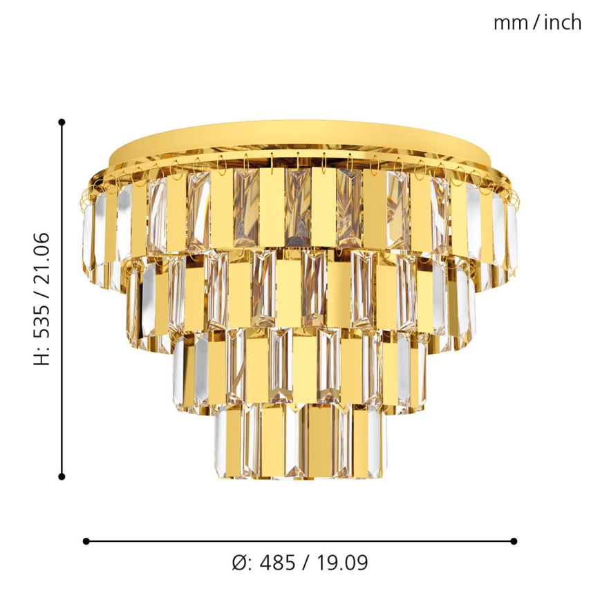 Eglo - Candelabro suspenso 7xE14/40W/230V