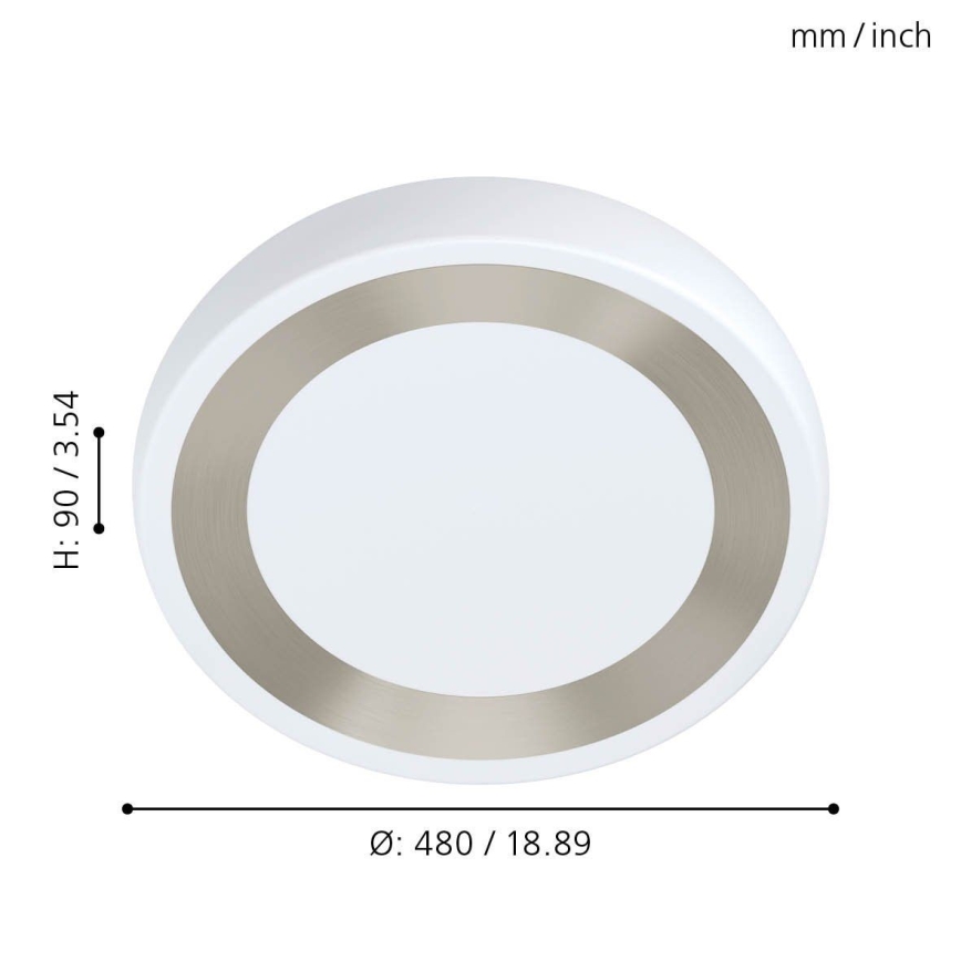 Eglo - Luz de teto LED LED/22W/230V
