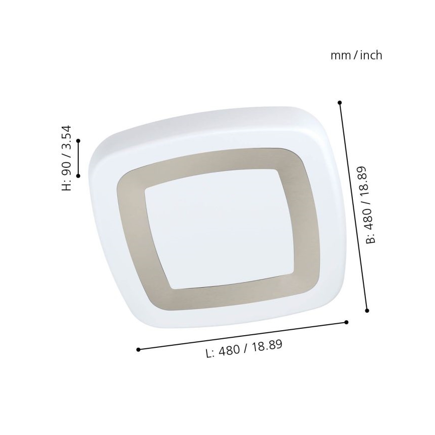 Eglo - Luz de teto LED LED/22W/230V