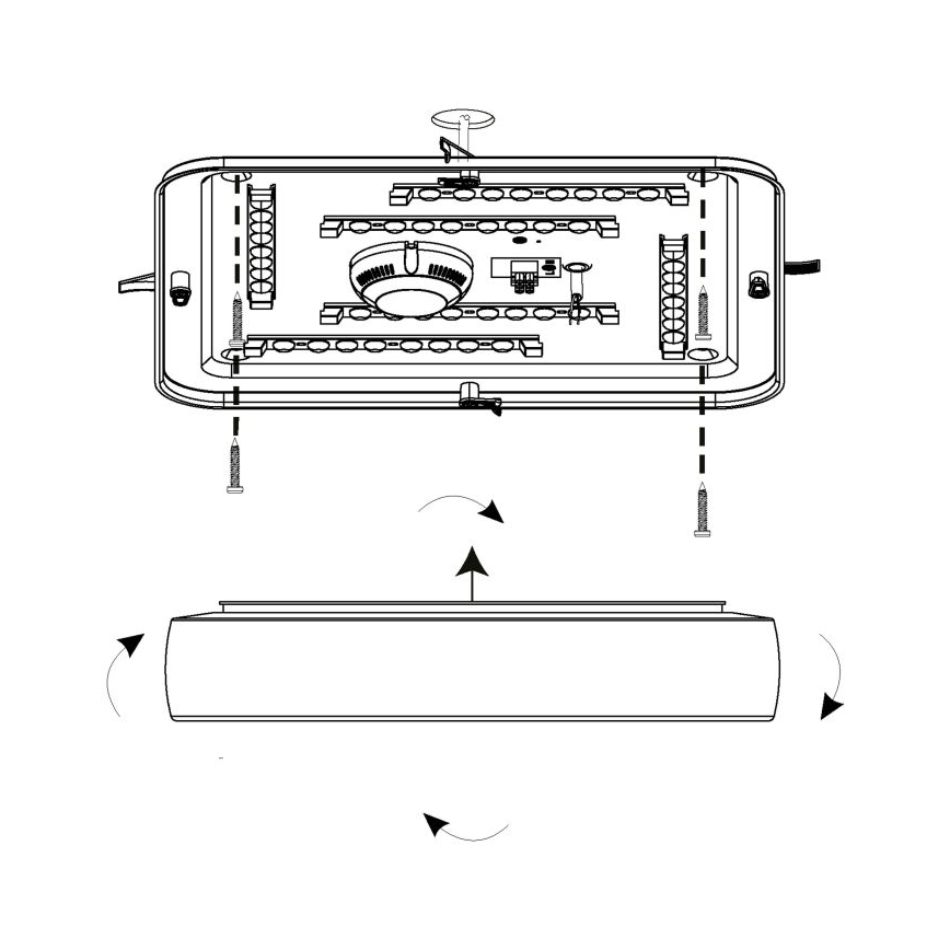 Eglo - Luz de teto LED LED/22W/230V