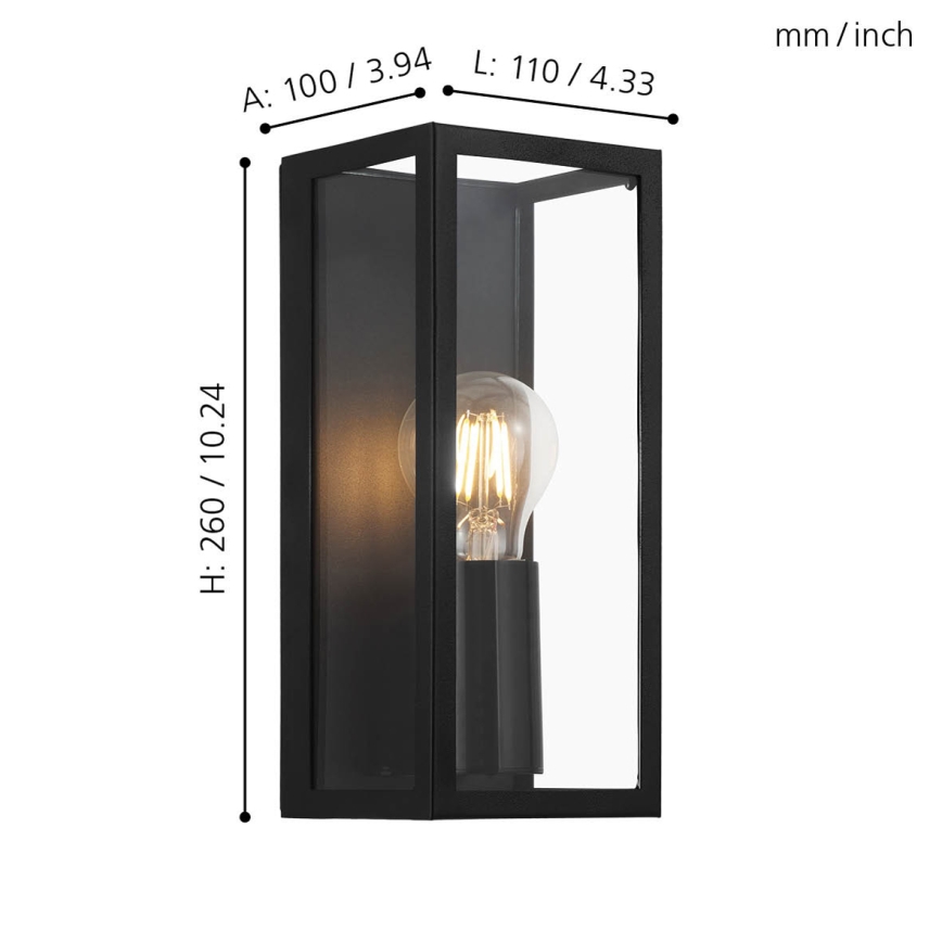 Eglo - Luz de parede para casa de banho 1xE27/60W/230V