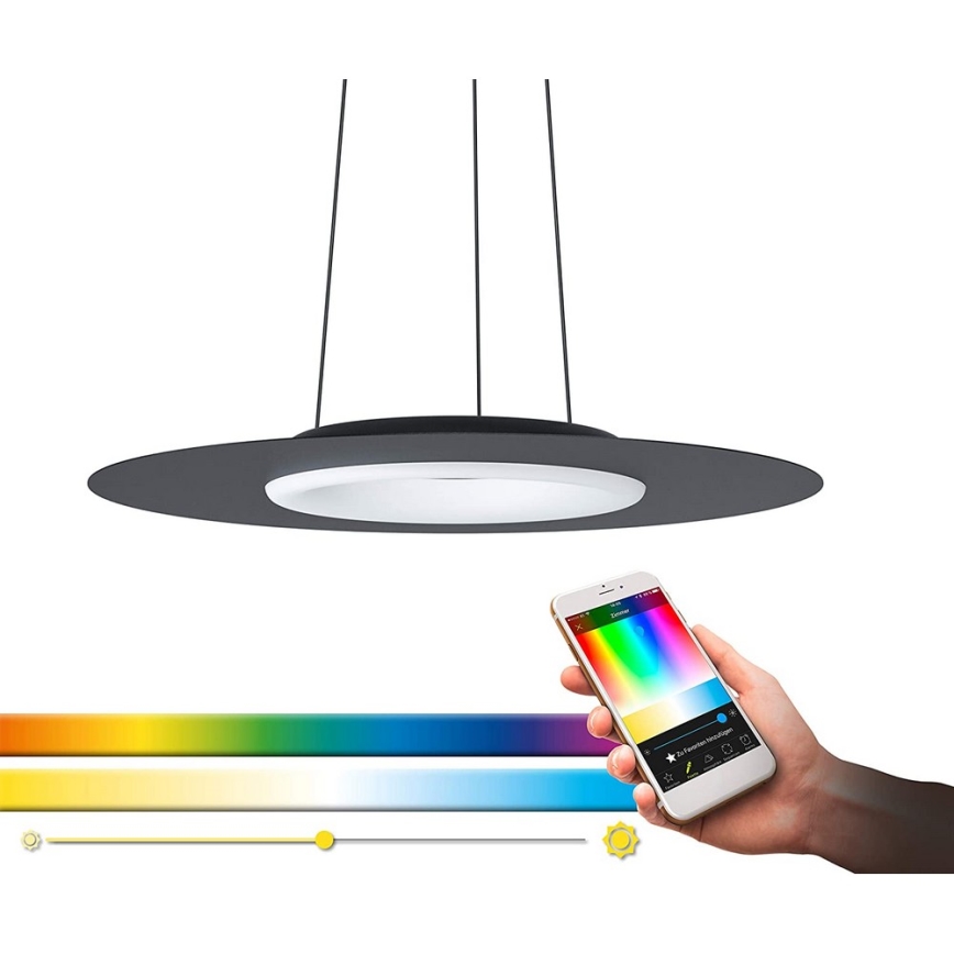 Eglo - Candelabro suspenso LED RGB com regulação COMPO ROSSO-C LED/16W/230V + CR