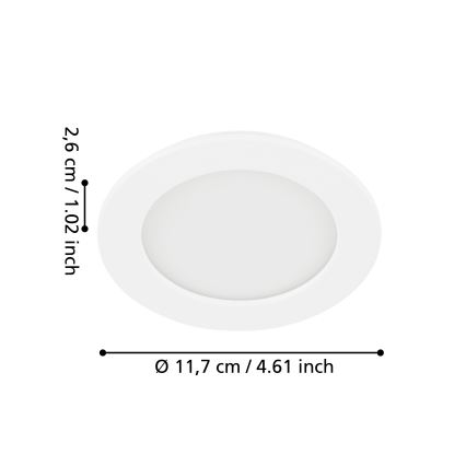 Eglo - Foco de encastrar LED LED/5,5W/230V