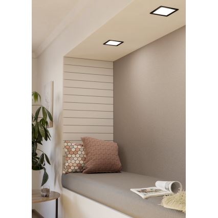 Eglo - Candeeiro de embutir LED/10,5W/230V 16,6x16,6 cm