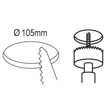 Eglo - Foco de encastrar LED com regulação/5,5W/230V