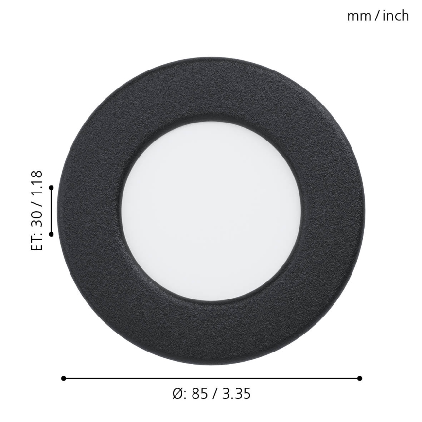 Eglo - Foco de encastrar LED de casa de banho LED/2,7W/230V IP44