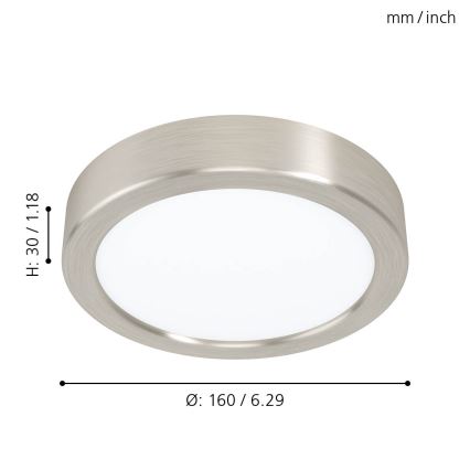 Eglo - Luz de teto LED LED/10,5W/230V