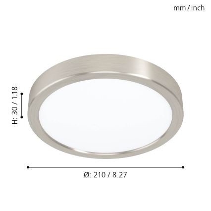 Eglo - Luz de teto LED LED/16,5W/230V