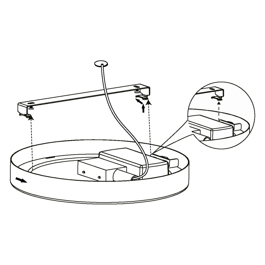Eglo - Luz de teto LED LED/16,5W/230V