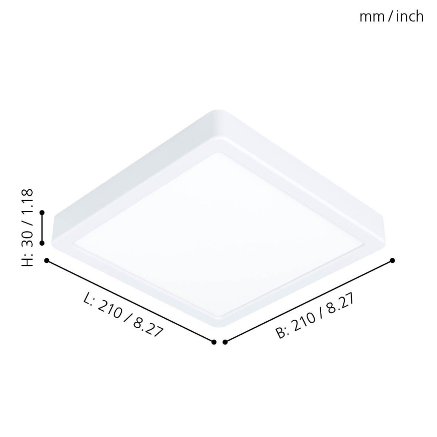 Eglo - Luz de teto LED LED/16,5W/230V