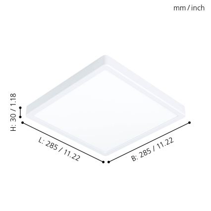 Eglo - Luz de teto LED LED/20W/230V
