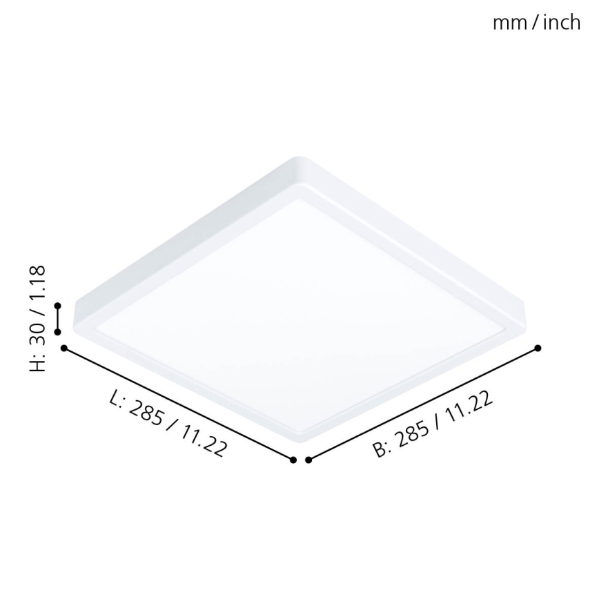 Eglo - Luz de teto LED LED/20W/230V