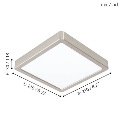 Eglo - Luz de teto LED LED/16,5W/230V