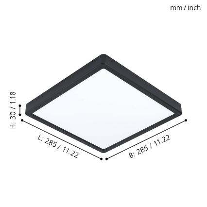 Eglo - Luz de teto LED LED/20W/230V