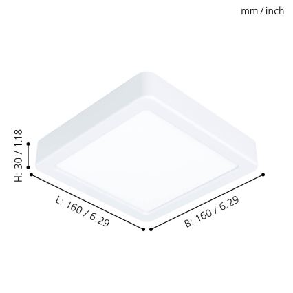 Eglo - Luz de teto LED LED/10,5W/230V