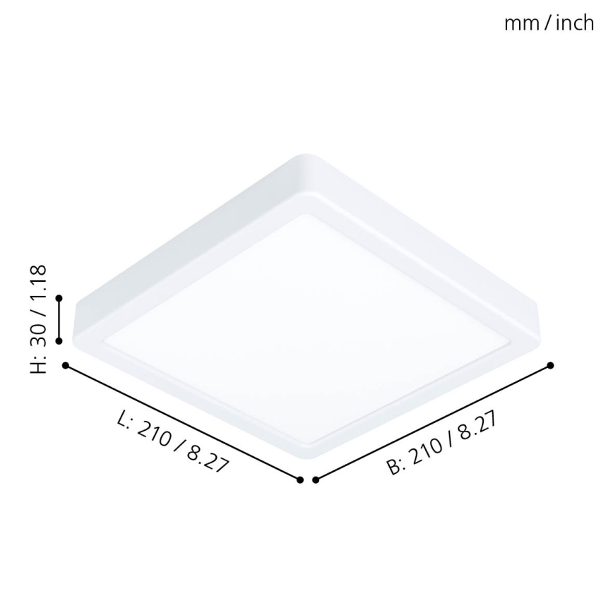 Eglo - Luz de teto LED LED/16,5W/230V