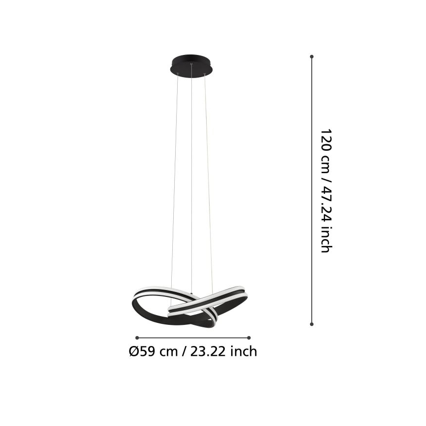 Eglo - Candelabro num fio LED 2xLED/18W/230V