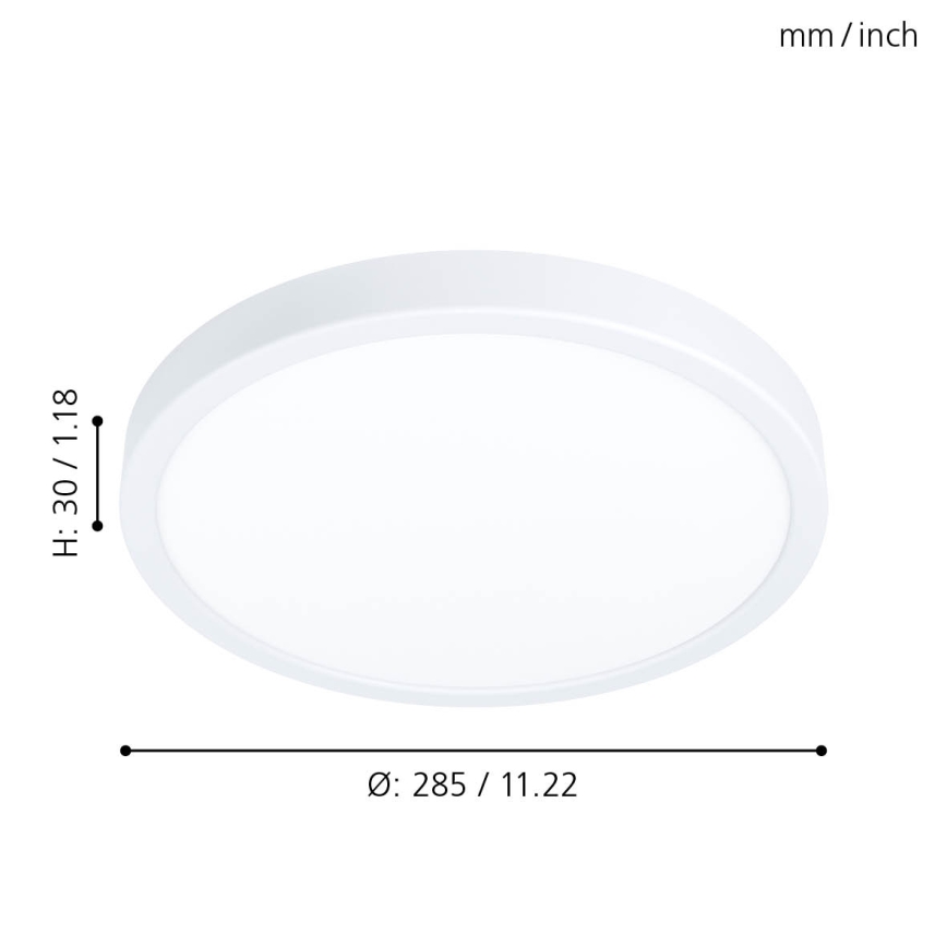 Eglo - Luz de teto fosca LED LED/20W/230V