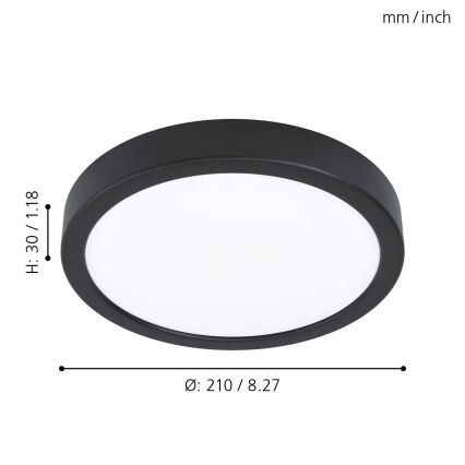 Eglo - Luz de teto LED de escurecimento LED/16,5W/230V