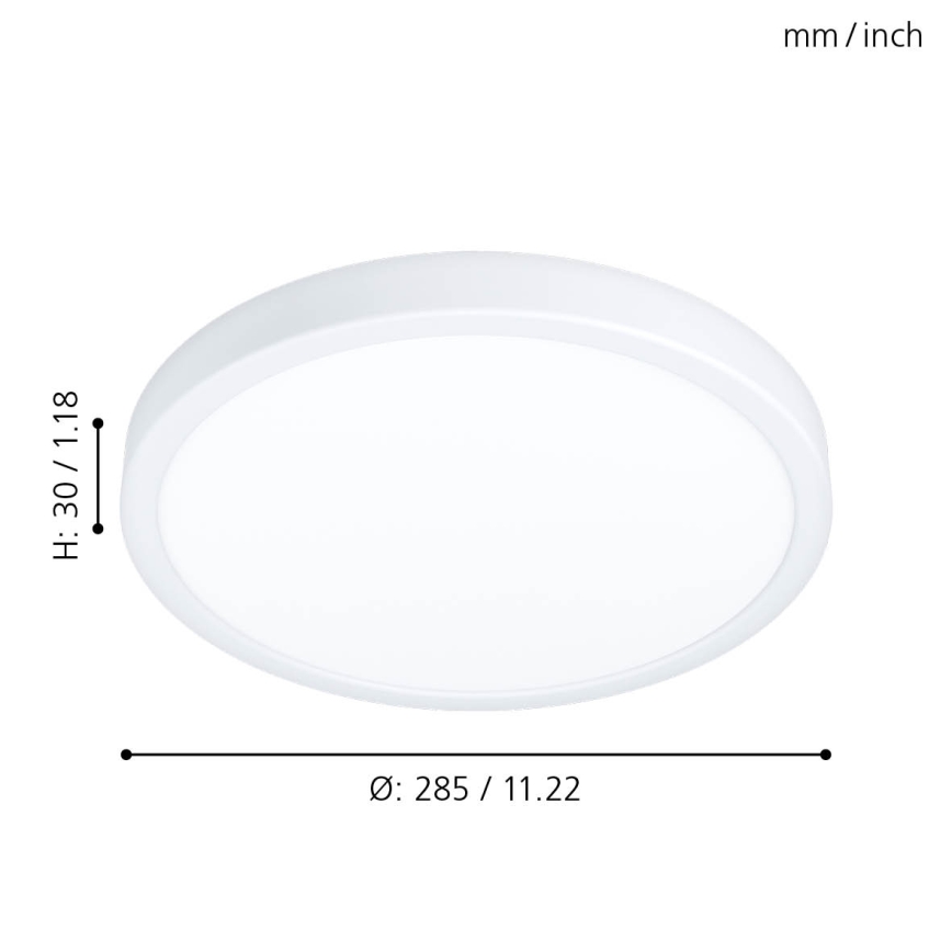 Eglo - Luz de teto de casa de banho LED LED/20W/230V IP44