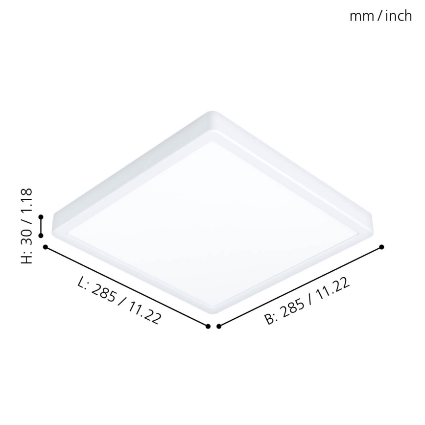 Eglo - Luz de teto de casa de banho LED LED/20W/230V IP44