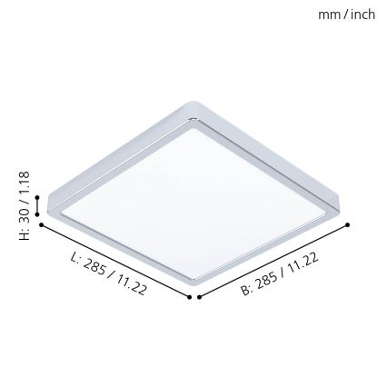 Eglo - Luz de teto de casa de banho LED LED/20W/230V IP44