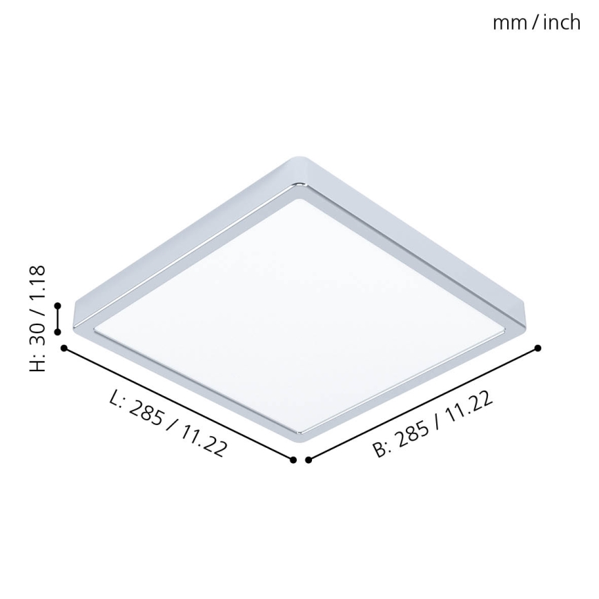 Eglo - Luz de teto de casa de banho LED LED/20W/230V IP44
