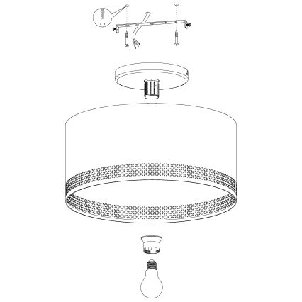Eglo - Luz de teto 1xE27/40W/230V