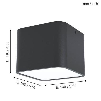Eglo - Luz de teto 1xE27/28W/230V