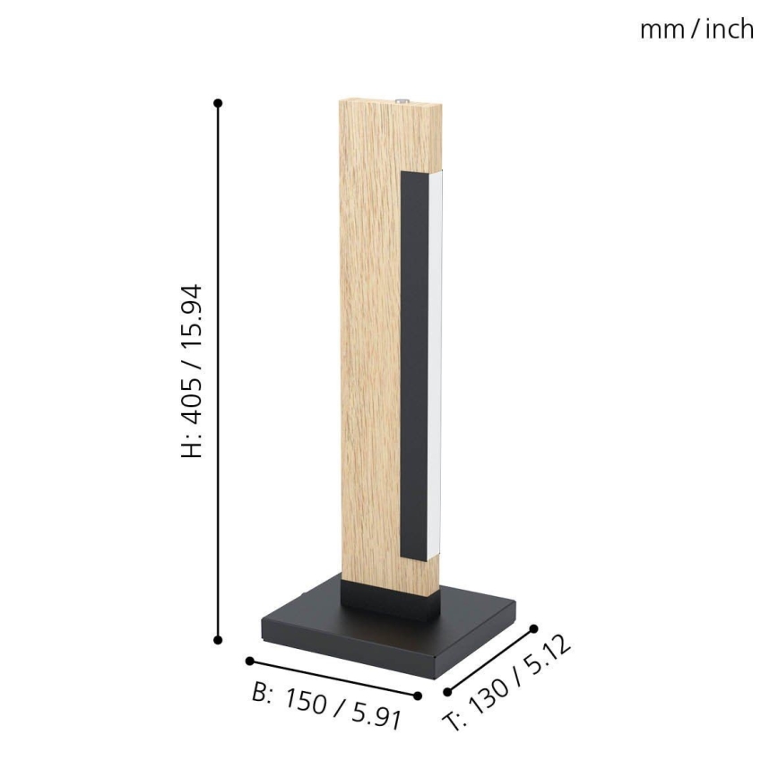 Eglo - Candeeiro de mesa LED com regulação LED/6,5W/230V