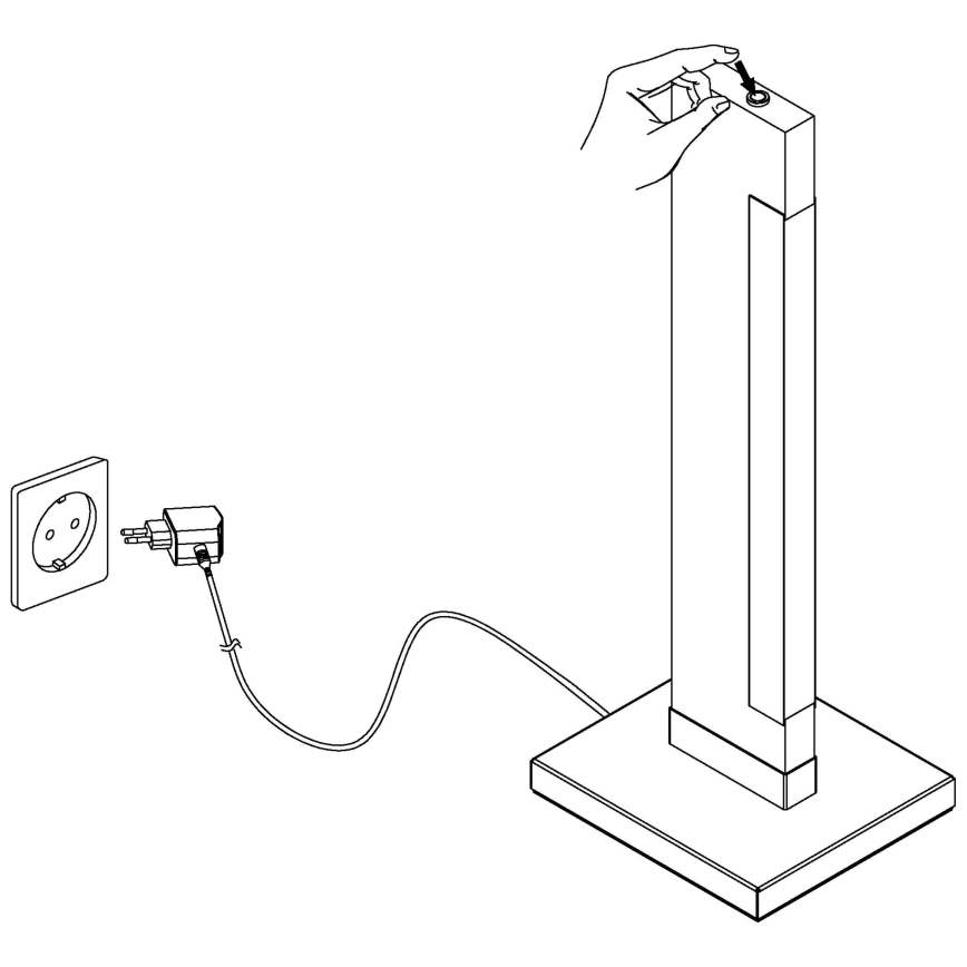 Eglo - Candeeiro de mesa LED com regulação LED/6,5W/230V