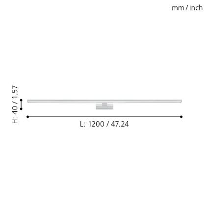 Eglo - Iluminação de espelho para casa de banho LED LED/14W/230V 4000K 120 cm IP44