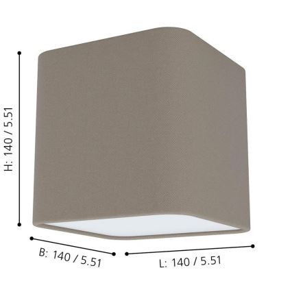 Eglo - Luz de teto 1xE27/28W/230V