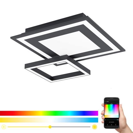 Eglo - Iluminação de teto LED RGB com regulação SAVATAEILA-C LED/20W/230V