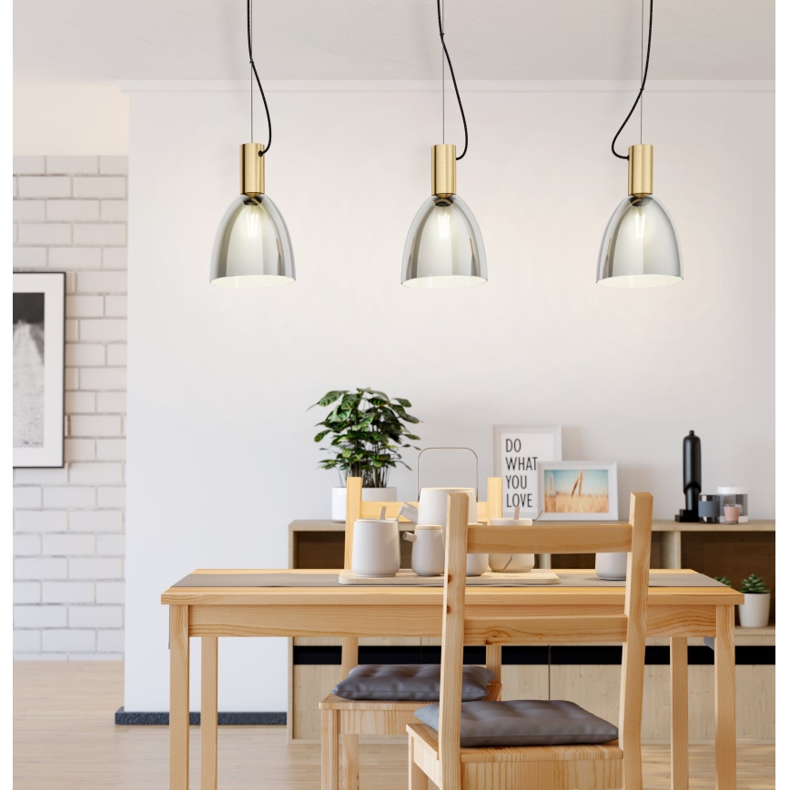 Eglo - Candelabro num fio 3xE27/40W/230V