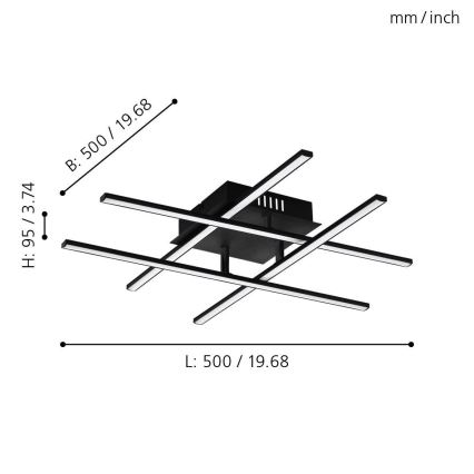 Eglo - Luz de teto LED LED/5,2W/230V