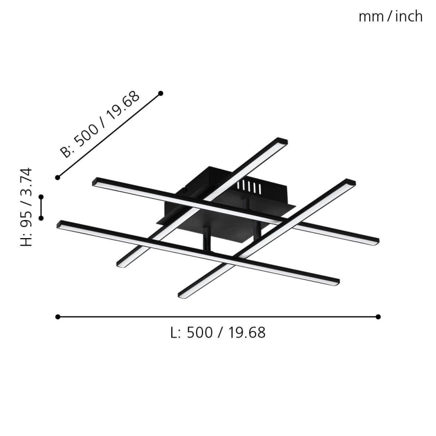 Eglo - Luz de teto LED LED/5,2W/230V