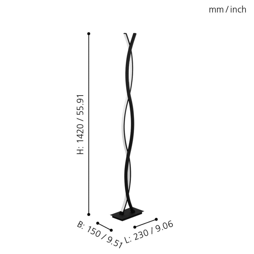 Eglo - Candeeiro de chão LED LED/32W/230V