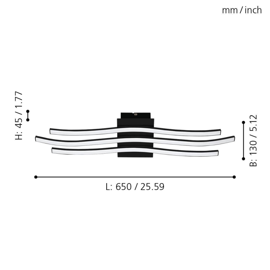 Eglo - Luz de teto LED LED/21W/230V